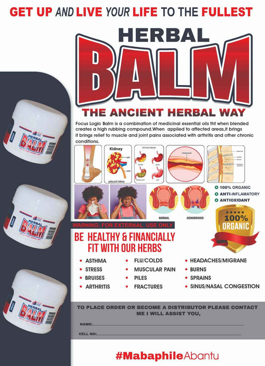 Focus Logic Herbal Balm – Natural Relief for 300+ Common Ailments